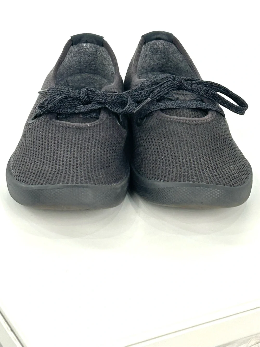 Allbirds Tree Skippers Women’s 9 Black Knit Lightweight Casual Sneakers